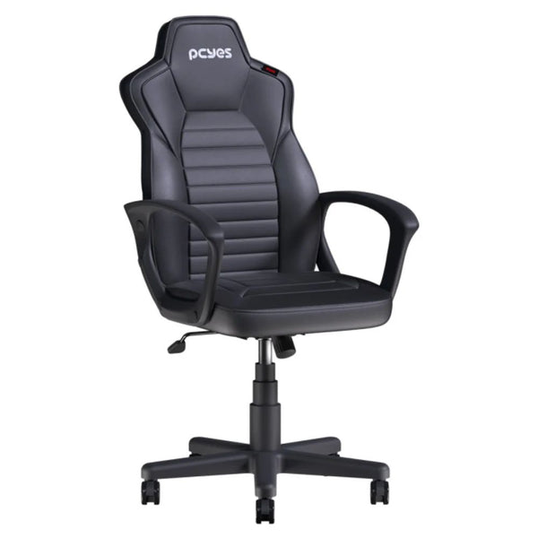 Cadeira Gamer PCYES Mad Racer STI Turbo Black Vulcan Preta 135°