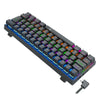 Teclado Mecânico Gamer T-Dagger Arena Pro 60% Rainbow Preto ABNT2