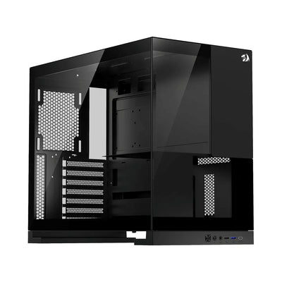 Gabinete Gamer Redragon Eternal CA-612B Preto Aquário com Vidro