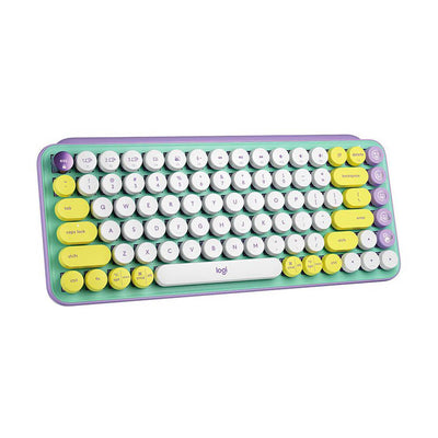 Teclado mecânico USB sem fio bluetooth Logitech Pop Keys Daydream