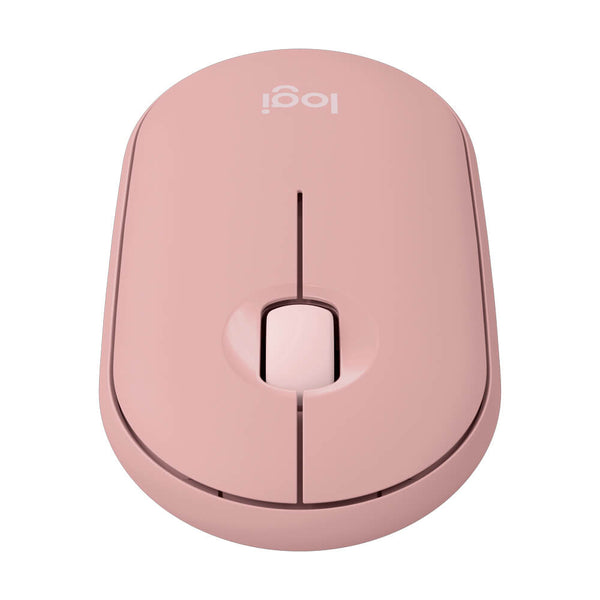 Mouse sem fio Logitech Pebble Mouse 2 M350s rosa - 910-007048