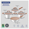 JOGO DE PANELA TRAMONTINA ROMAGNA 4 PEÇAS ACO INOX MARFIM - 28799