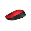 Mouse Logitech sem fio M170 vermelho