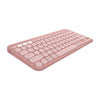 Teclado sem fio Logitech Pebble Keys 2 K380s - rosa