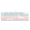Teclado Mecânico Gamer T-Dagger Axis Rainbow Branco ABNT2