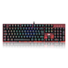 TECLADO MECANICO GAMER REDRAGON TRUNDLE RGB BRANCO E AZUL SWITCH
