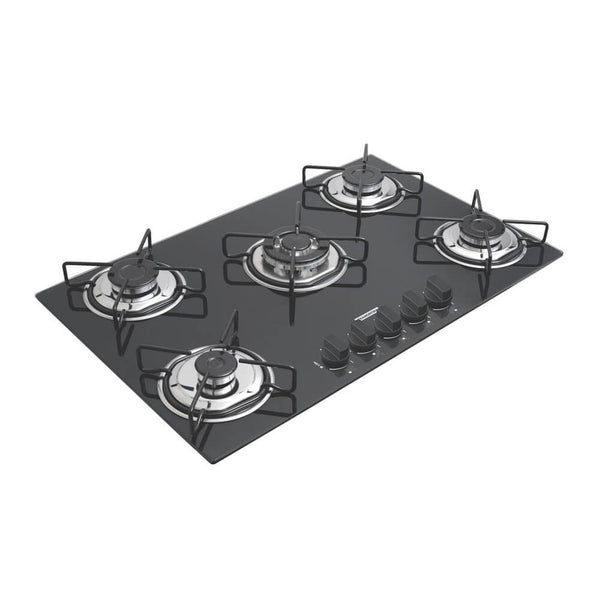 Cooktop Tramontina Glass Brasil vidro temperado 5 queimadores TRI