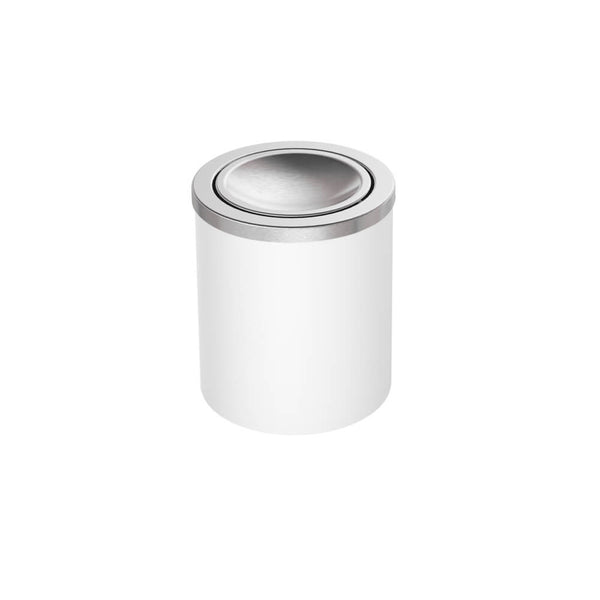 Lixeira Tramontina Util 5 litros aço inox branco