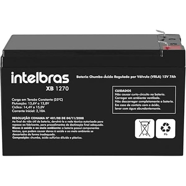 BATERIA SELADA VRLA  12V 7AH XB1270 INTELBRAS