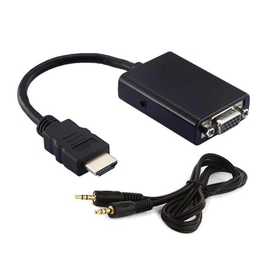 Cabo Conversor VGA para HDMI MD9 15 cm com Áudio