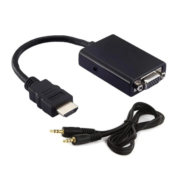 Cabo Conversor VGA para HDMI MD9 15 cm com Áudio