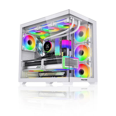Gabinete Round5 Gamer Genos Branco R5-GENOS-W-2190