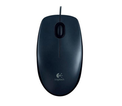 Mouse Logitech M90 com fio USB grafite