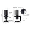 Microfone Gamer Redragon Fenris RGB GM301 Preto