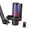 Microfone Gamer Redragon Fenris RGB GM301 Preto