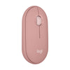 Mouse sem fio Logitech Pebble Mouse 2 M350s rosa - 910-007048