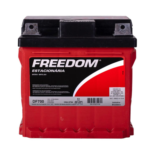 Bateria Estacionária 12V 45Ah Freedom DF700