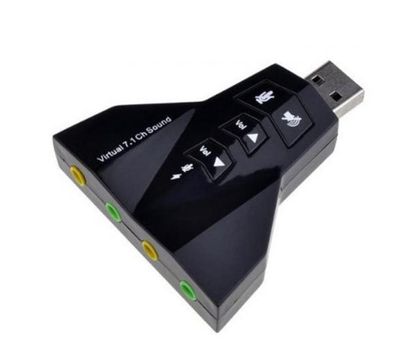 ADAPTADOR USB A MACHO X 2 ÁUDIO E 2 FONE