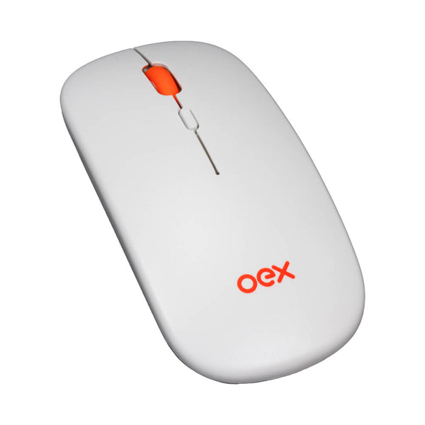 Mouse sem fio Oex Dual Mode MS603 branco