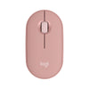 Mouse sem fio Logitech Pebble Mouse 2 M350s rosa - 910-007048