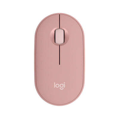 Mouse sem fio Logitech Pebble Mouse 2 M350s rosa - 910-007048