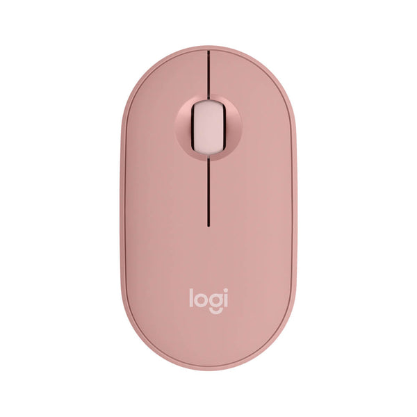 Mouse sem fio Logitech Pebble Mouse 2 M350s rosa - 910-007048