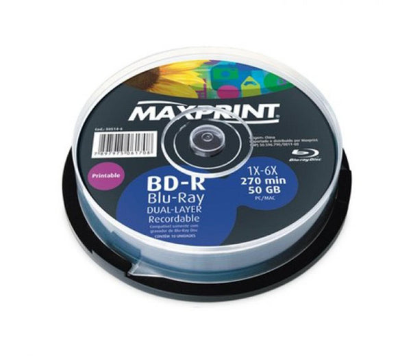 BD-R MAXPRINT BLU-RAY PRINTABLE 50 GB - 50514-6