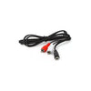 Cabo de áudio P2 femea para 2RCA macho 1,5M