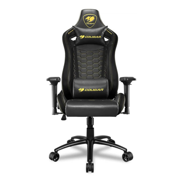 Cadeira gamer Cougar Outrider Royal preto e dourado