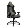 Cadeira gamer Cougar Outrider Royal preto e dourado