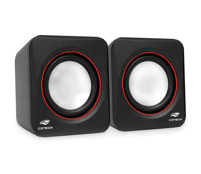 Caixa de som C3tech 2.0 3W RMS SP-301BK