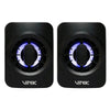 Caixa de Som Gamer Vinik Eclipse 2.0 6W LED Rainbow