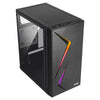 Gabinete Gamer Vinik Twin Edge Mid-Tower Preto Lateral Acrílico
