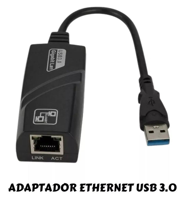 ADAPTADOR DE REDE PLUSCABLE GIGABIT RJ-45/USB 3.0  - ADP-USBLAN10