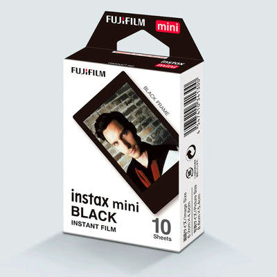 Filme Instantâneo Fujifilm Instax Mini Black 10 Fotos Borda Preta