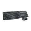 Kit teclado e mouse sem fio MK235 cinza e preto Logitech