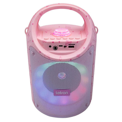 CAIXA DE SOM COM MICROFONE LETRON HELLO KITTY 60W ROSA - 85817