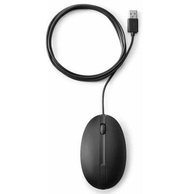 Mouse HP Wired 320M USB com fio 1000 DPI preto - 9VA80AA#AK4