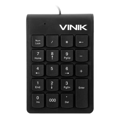 Teclado Numérico USB Dynamic DT91 19 Teclas Cabo 1,8m Preto