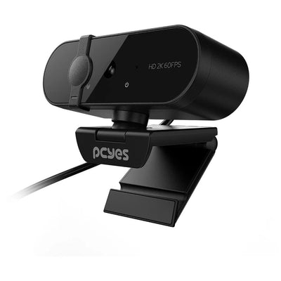 Webcam PCYes Raza 2K-01 2K 60FPS com Foco Automático e Microfone