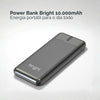 Carregador Portátil Bright PW001 Power Bank 10000mAh 20W