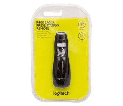 Apresentador sem fio Logitech R400 com laser vermelho