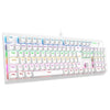 Teclado Mecânico Gamer T-Dagger Axis Rainbow Branco ABNT2