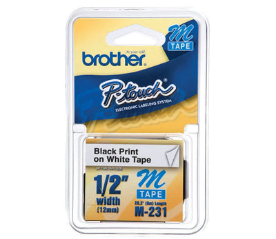 Fita Brother M-231 p/ Rotulador PT65/80 12MM