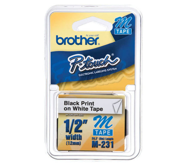 Fita Brother M-231 p/ Rotulador PT65/80 12MM