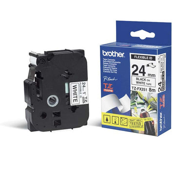 Fita Brother TZEFX251 para Etiquetadora 24mm 1"