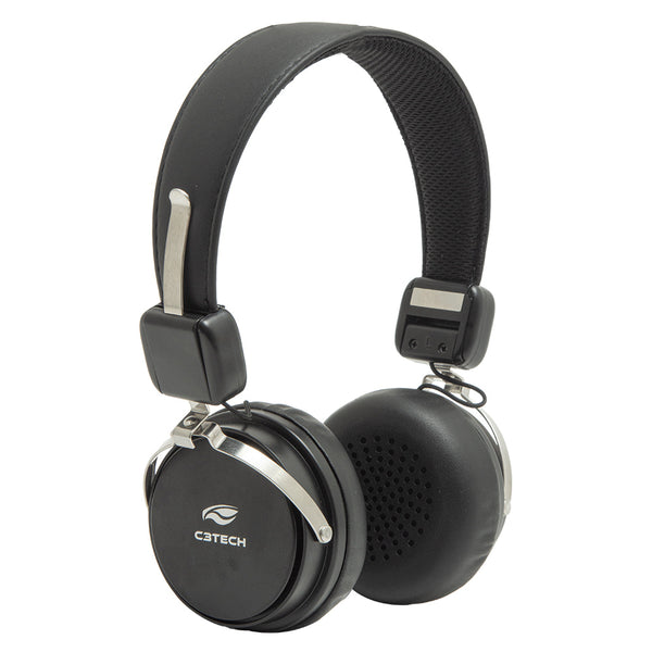 Fone de Ouvido Bluetooth C3TECH PH-B600 Preto Sem Fio