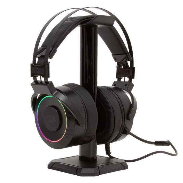 Fone de ouvido gamer com microfone Redragon Lamia RGB preto
