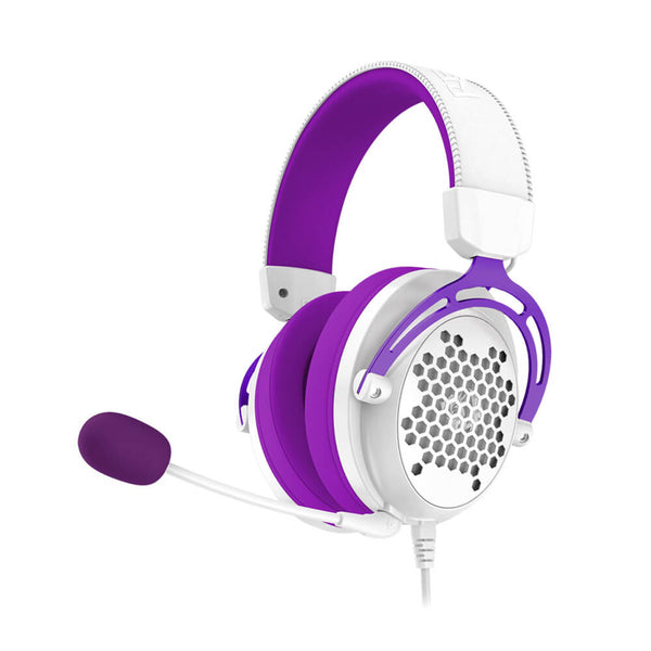 Headset Gamer Diomedes Soda Pop Redragon H388 Branco com Roxo