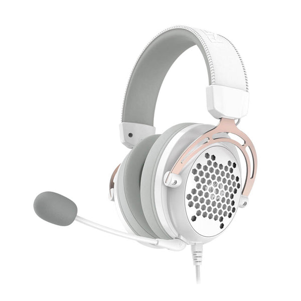 Headset Gamer Diomedes Lunar White Redragon H388 Branco